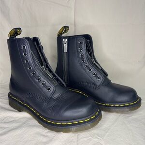 Dr. Martens Black Zip-Up Boots